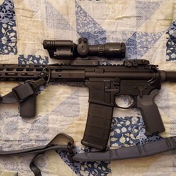 PSA AR-15 16" Mid-Length 5.56 NATO 1/7 Nitride 13.5" Lightweight M-Lok MOE EPT Rifle w/MBUS Sight Set Love this gun. Great quality