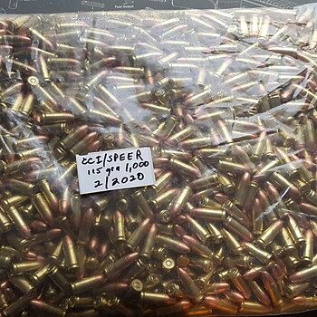 CCI 9mm Bulk Ammo 115gr FMJ 1,000rds Bulk Pack - CC5000BK1000 Great deal!