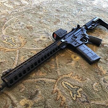 PSA 14.7" Mid-length CHF 5.56 NATO 1:7 13.5" Lightweight M-Lok Upper Pinned & Welded - No BCG or CH - 77932796 Good.