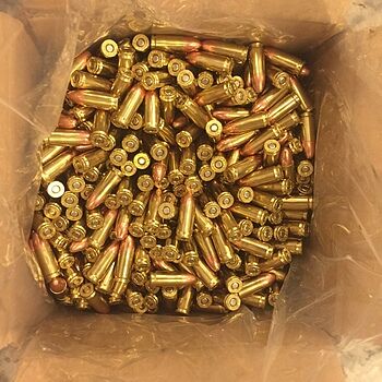 CCI 9mm Bulk Ammo 115gr FMJ 1,000rds Bulk Pack - CC5000BK1000 Parabellum all right