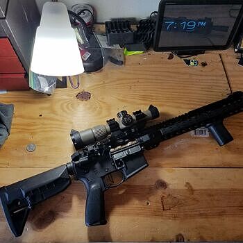 PSA 14.7" Mid-length CHF 5.56 NATO 1:7 13.5" Lightweight M-Lok Upper Pinned & Welded - No BCG or CH - 77932796 A Steal