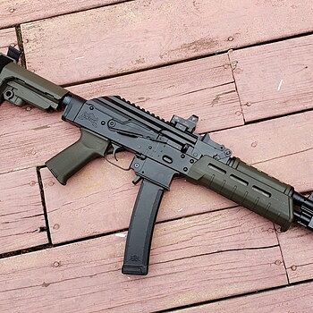 PSA AK-V 9mm MOE SBA3 Pistol, ODG Dump one mag through the AKV, and you'll sell your Scorpion....
