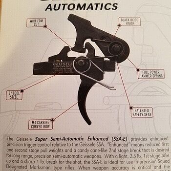 Geissele SSA-E AR Trigger 2 Stage Curved - 05-160 Really Like The Take Up Of A Two Stage Trigger