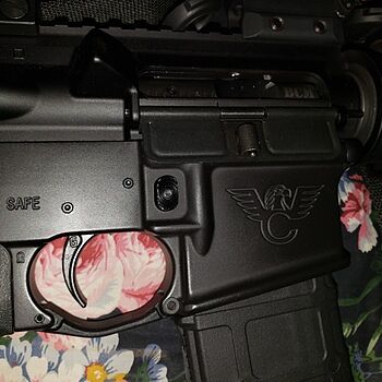 Geissele SSA-E AR Trigger 2 Stage Curved - 05-160 Nite and day from the mil spec. A little pricey but it usually will go on sale on holiday weekends. Worth the $ either way