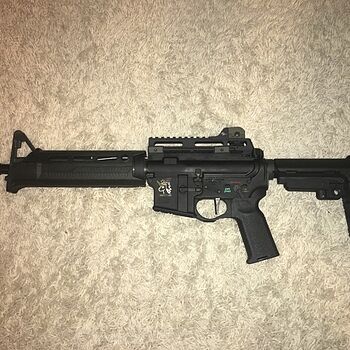 PSA 10.5" 5.56 NATO 1:7 Nitride Upper - without BCG or Charging Handle - 507020 Great SBR/pistol upper!