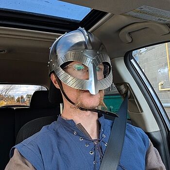 Viking Gjermundbu Helmet Helmet is looks great and