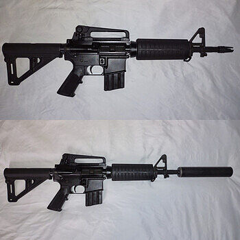 PSA PA-15 5.56 Classic Stealth AR-15 Pistol 11.5" Carbine 1/7 Phos. BTR Superb