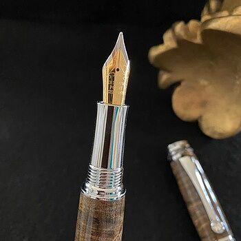 Majestic Gun Metal/Chrome Fountain Pen Kit Great Pen Kits