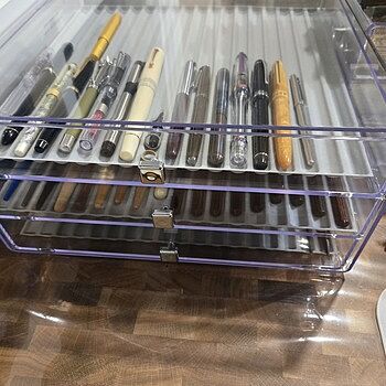Slotted Flexible Pen Display Plastic Accessory Tray (4 pack) Drawer inserts