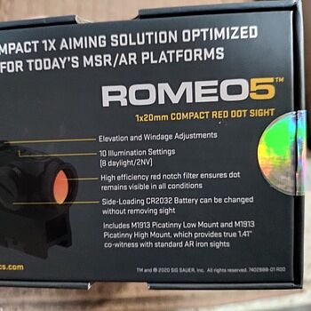 Sig Sauer Romeo5 1x20mm Red Dot Sight, Black - R52001 Big scam