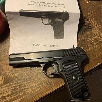 Chinese Tokarev Type 54 Military C&R Eligible 4.5" 7.62x25 mm 8rd Pistol, Good Used Surplus Condition TT