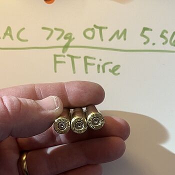AAC 5.56 NATO Ammo 77 Grain OTM 20rds Accurate ammo. Gave it four