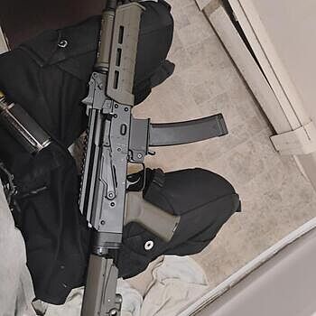 PSA AK-V 9mm MOE SBA3 Pistol, ODG Dancing with my AK