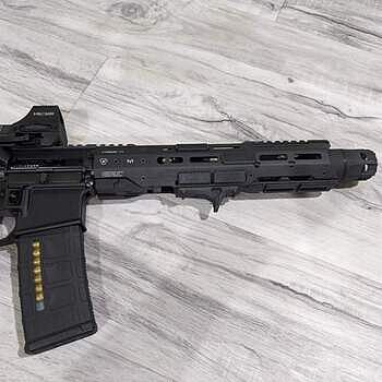 PSA AR-15 Pistol 5.56 10.5" 1/7 Phos. 9" LTWT M-Lok MOE EPT SBA4 Much better than I expected