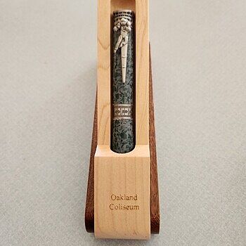 2 Tone Maple and Apitong Pen Display Box Perfect to display a pen