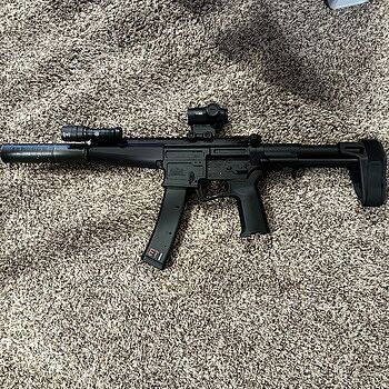 PSA AR-V 7" 9mm 1/10 Nitride Tri-Lug MOE EPT PDW Pistol This thing is wild! Sub