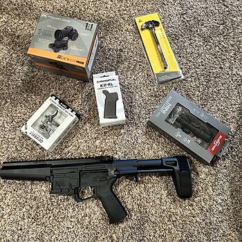 PSA AR-V 7" 9mm 1/10 Nitride Tri-Lug MOE EPT PDW Pistol This thing is wild! Sub