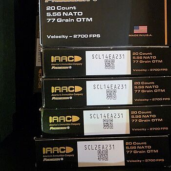 AAC 5.56 NATO Ammo 77 Grain OTM 20rds Very under powered. Not sure