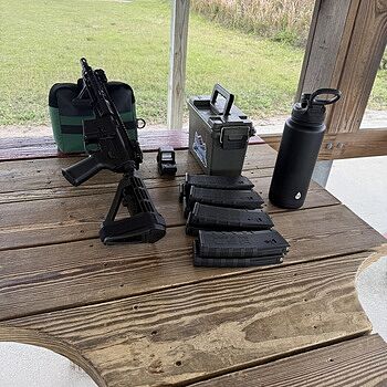 PSA AR-15 Pistol 5.56 10.5" 1/7 Phos. 9" LTWT M-Lok MOE EPT SBA4 Excellent gun to shoot. The