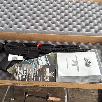 PSA AR-15 Pistol 5.56 10.5" 1/7 Phos. 9" LTWT M-Lok MOE EPT SBA4 Excellent gun to shoot. The