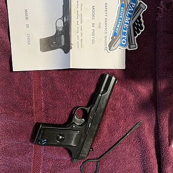 Chinese Tokarev Type 54 Military C&R Eligible 4.5" 7.62x25 mm 8rd Pistol, Good Used Surplus Condition Not bad for the deal