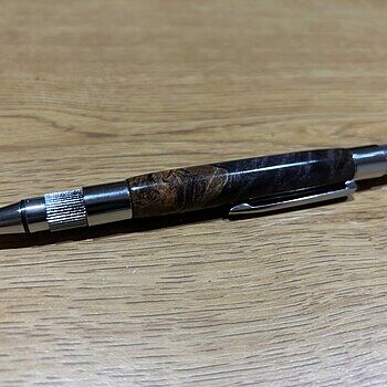 Stabilized Grey/Black Maple Burl 3/4 in. x 3/4 in. x 5 in. Pen Blank Turned out great (pun intended)