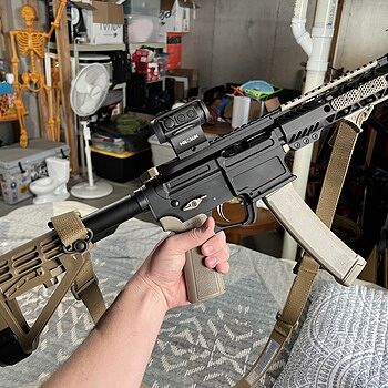 PSA AR-V 8" 9mm 1/10 Lightweight M-Lok MOE EPT SBA3 Pistol First, this is only my