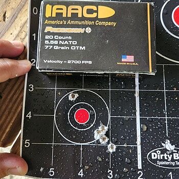 AAC 5.56 NATO Ammo 77 Grain OTM 20rds Great ammo. Getting 1 moa