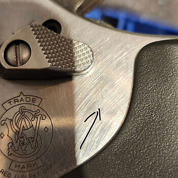 Smith & Wesson Model 686 .357 Magnum/.38 Special +P Stainless Steel Revolver 164224 Received a scratched used gun