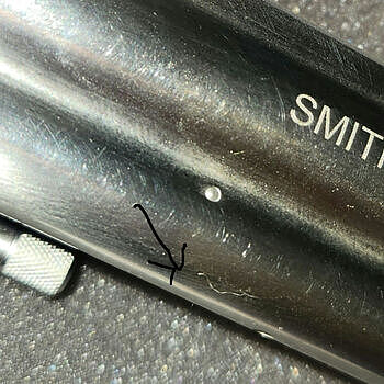 Smith & Wesson Model 686 .357 Magnum/.38 Special +P Stainless Steel Revolver 164224 Received a scratched used gun