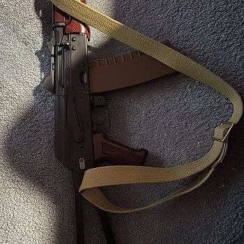 Soviet Arms 5.56 Krink Triangle Side Folding Pistol, Redwood SOVIET ARMS 5. 56 KRINK TRIANGLE SIDE FOLDING