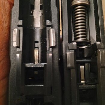 PSA Dagger Compact Complete Polymer Frame, Black Different Guide Rod Cuts