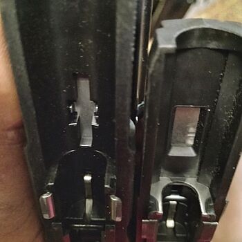PSA Dagger Compact Complete Polymer Frame, Black Different Guide Rod Cuts