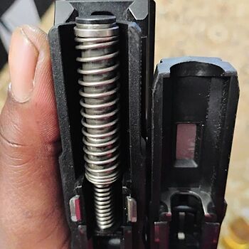 PSA Dagger Compact Complete Polymer Frame, Black Different Guide Rod Cuts