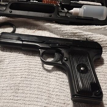 Chinese Tokarev Type 54 Military C&R Eligible 4.5" 7.62x25 mm 8rd Pistol, Good Used Surplus Condition Great for its age!!!