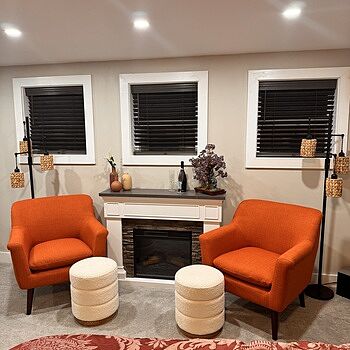 Stonebrook 23.5'' White & Brown Electric Fireplace Great looking.