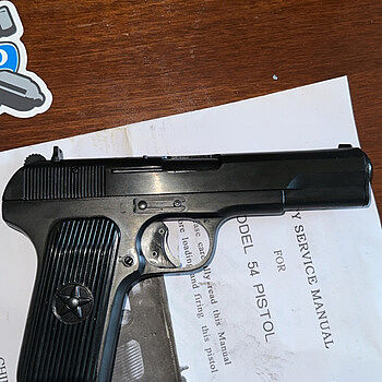 Chinese Tokarev Type 54 Military C&R Eligible 4.5" 7.62x25 mm 8rd Pistol, Good Used Surplus Condition Great buy