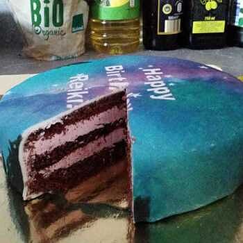 Tårta med natthimmel Sehr schöne Torte