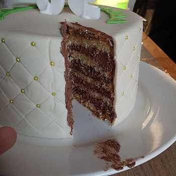 Happy Birthday Deluxetårta, grön Super Service