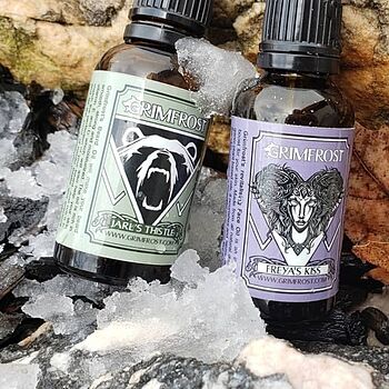 Grimfrost Beard Oil, Jarl's Thistle Best beard oil ever!