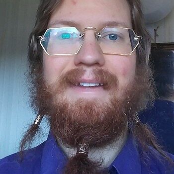 XL Knotwork Beard Ring, Bronze Every day carry in beard