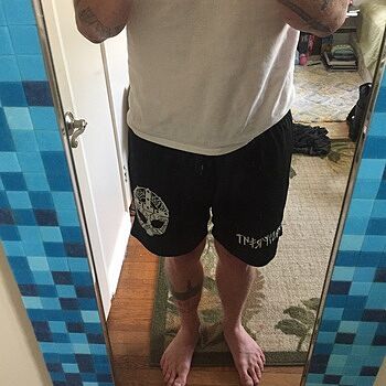 Gym Shorts, Grimfrost, Black Quality as described