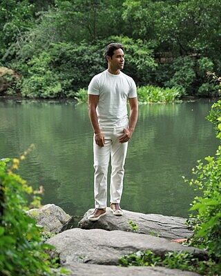 Italian 5-Pocket Pants - Stone