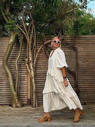 Tiered Volume Maxi Dress