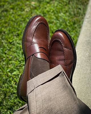 Traveler Penny Tobacco Calf