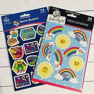 Germ Busters Motivational Stickers