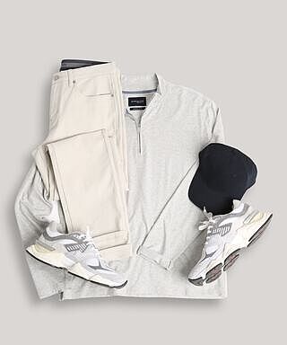 Cotton Modal Pullover Quarter Zip