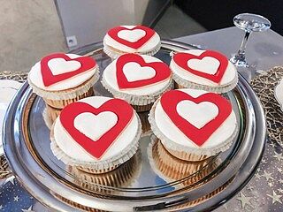 Harten Cupcakes (9 Stuks)