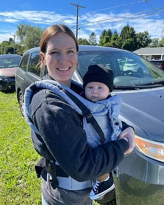 Rain - Linen Free-to-Grow Baby Carrier