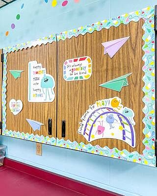 Happy Place Motivational Mini Bulletin Board Set